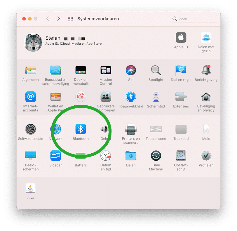 configurações de bluetooth mac