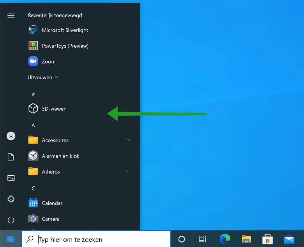 oude start menu in windows 10 terugzetten