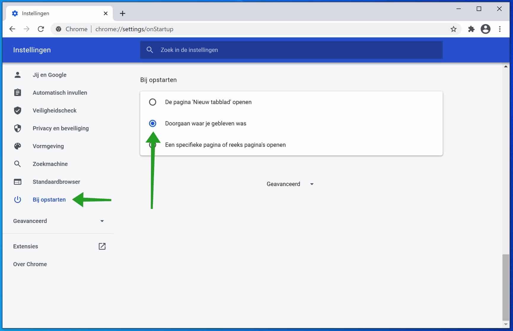 Google Chrome वहीं से जारी रहेगा जहां आपने छोड़ा था