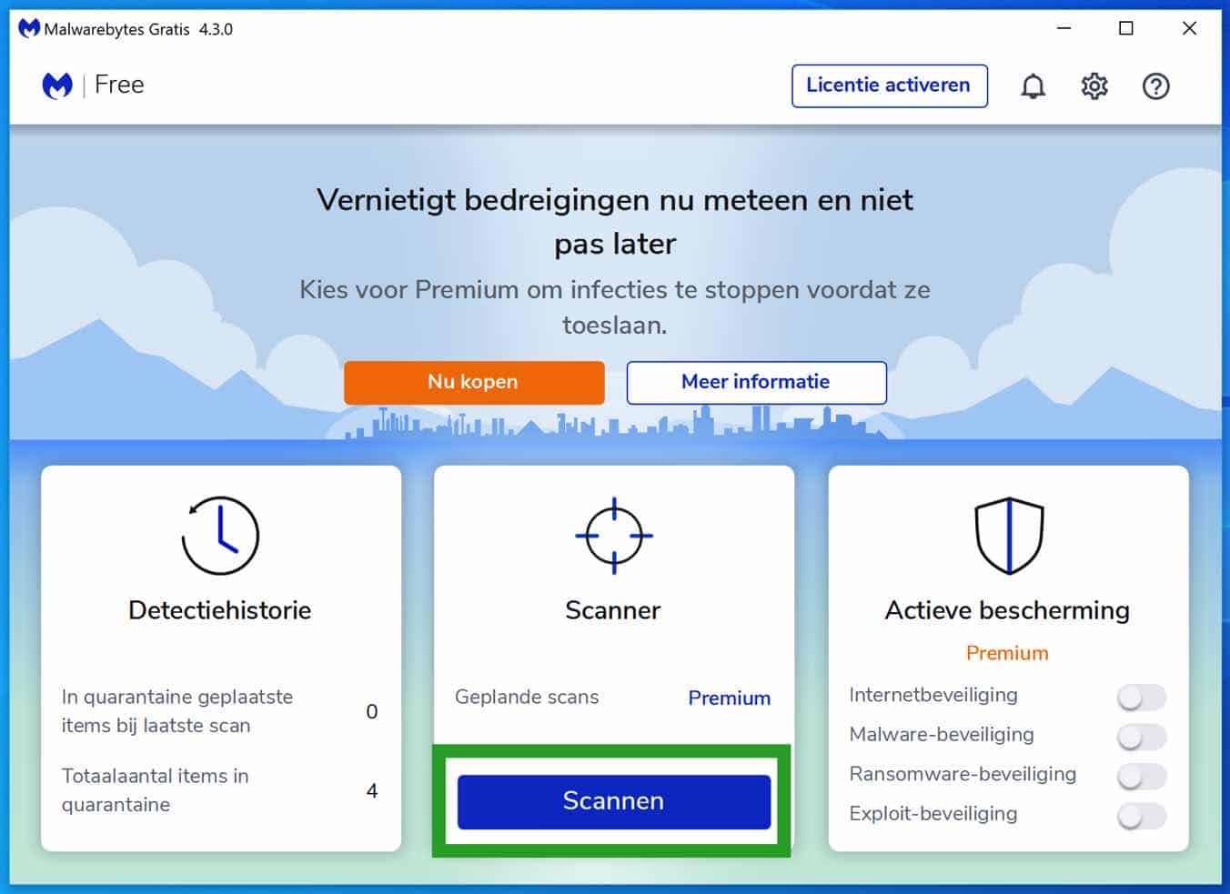 Scan Malwarebytes