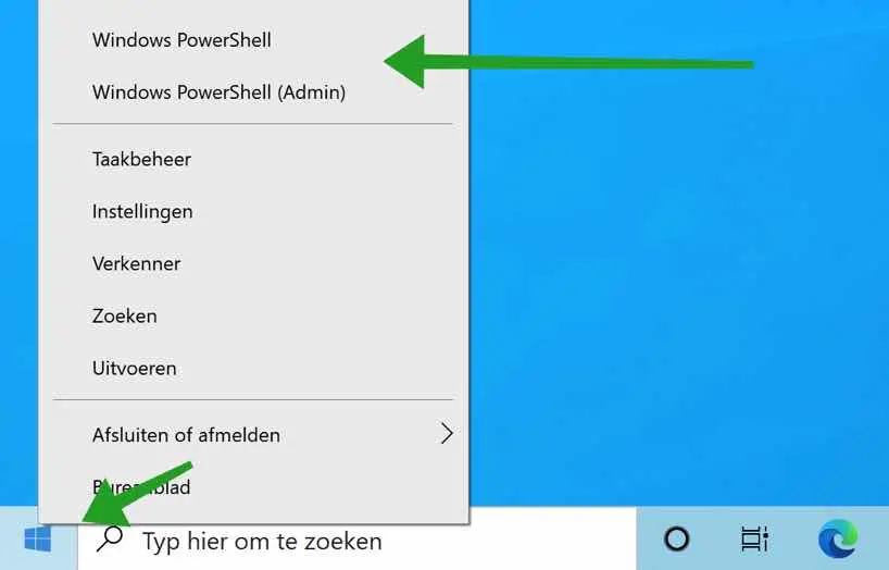 Powershell openen