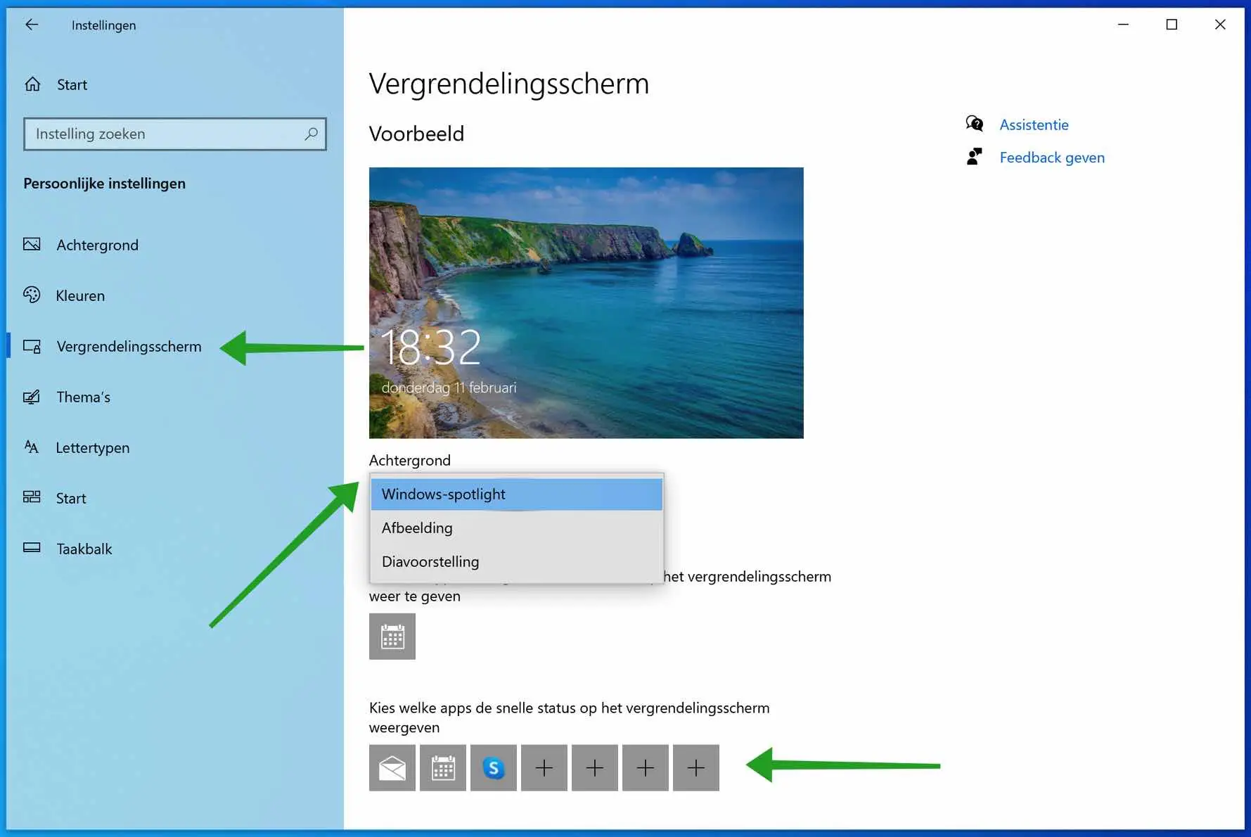 Vergrendelingsscherm achtergrond wijzigen