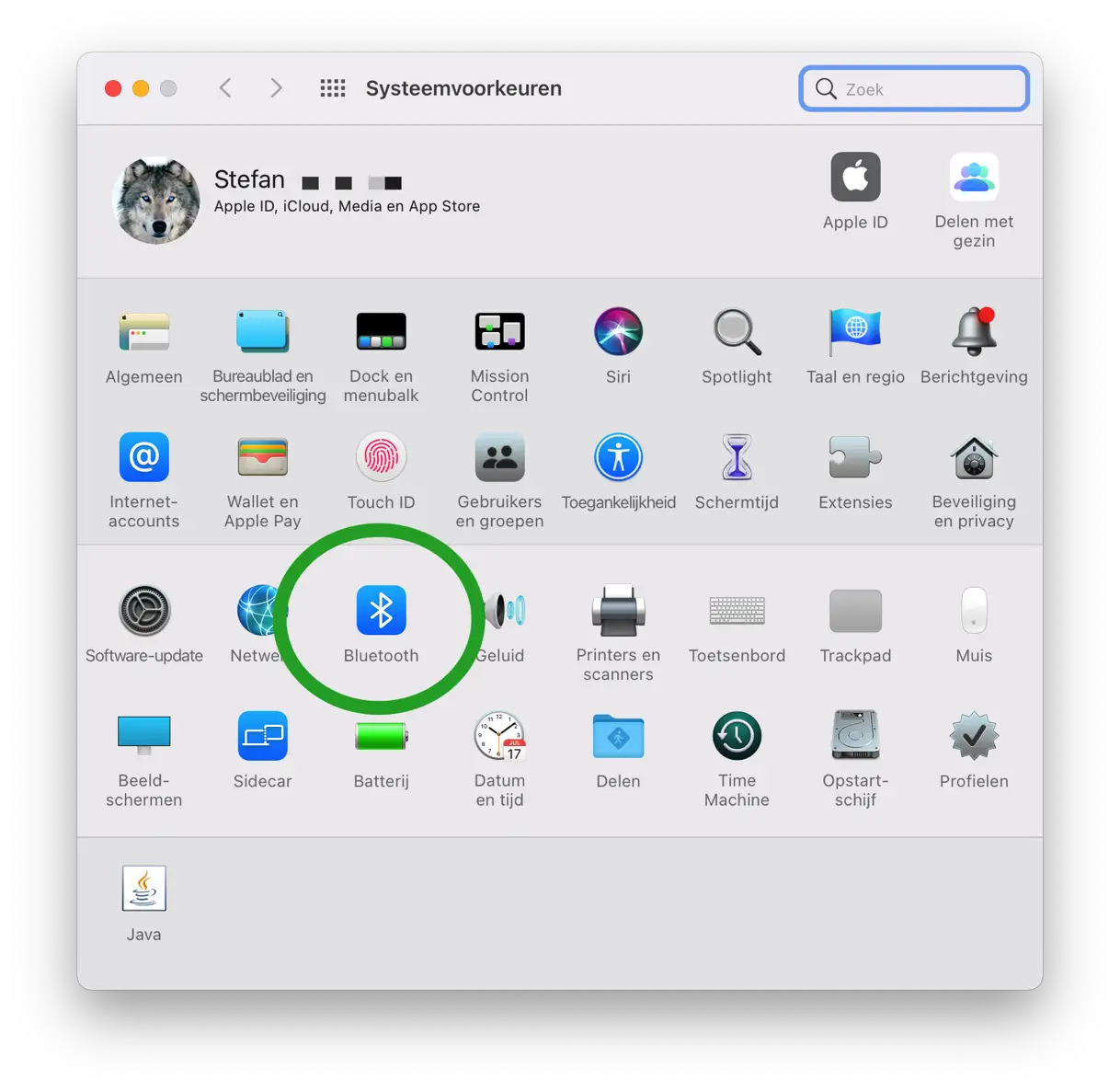 Bluetooth instellingen mac
