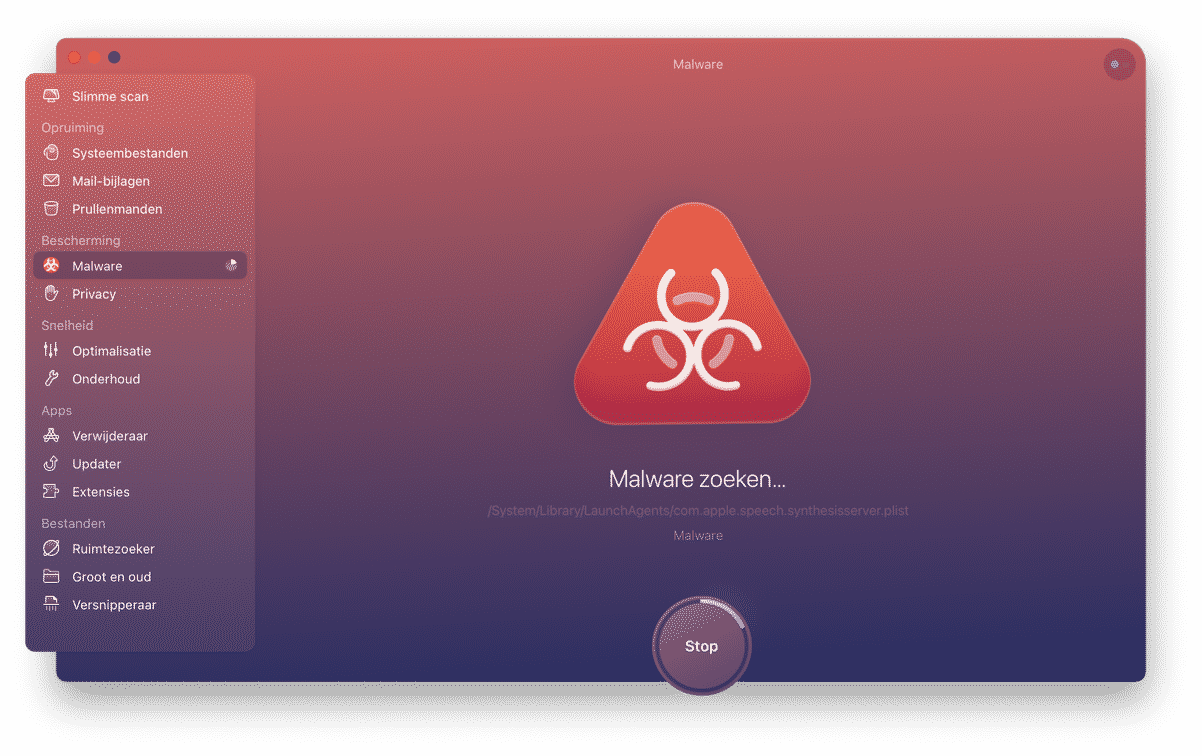 cleanmymac malware zoeken