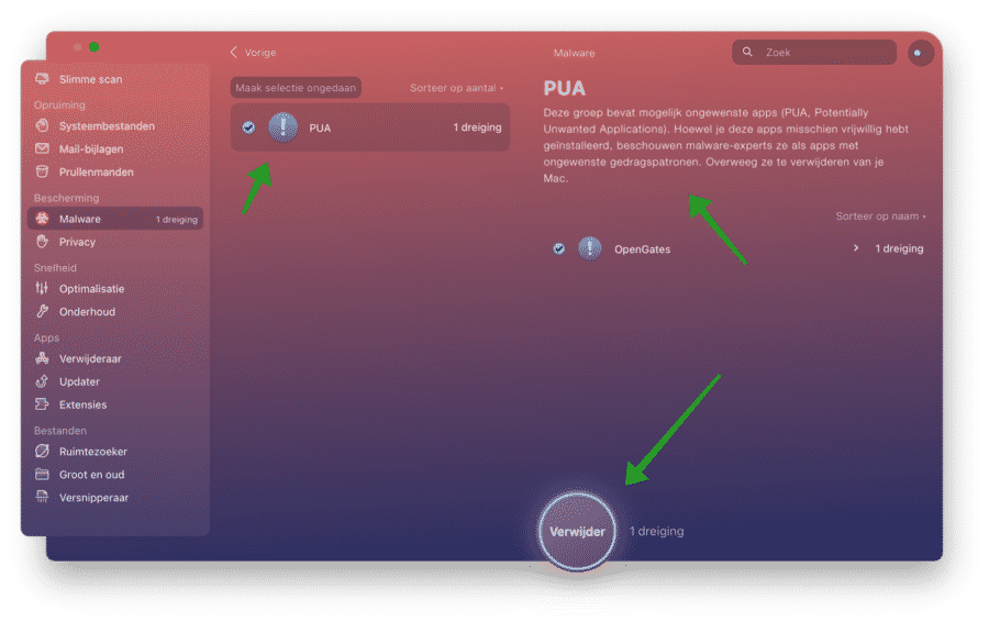 Entfernen Sie Mac-Malware mit CleanMyMac