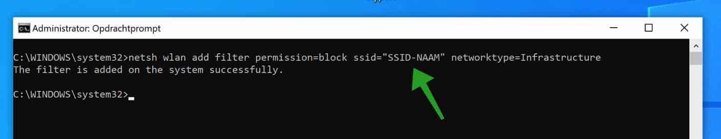 wifi netwerk blokkeren in windows 10