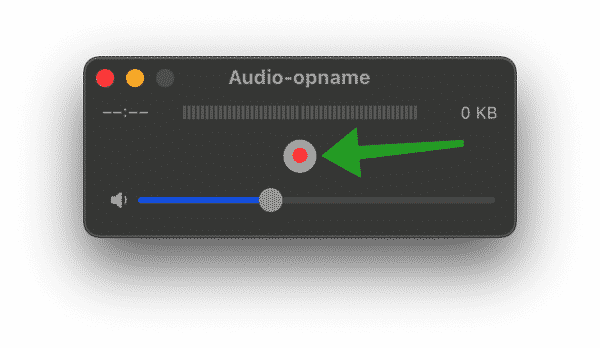 Audio opnemen op Macbook