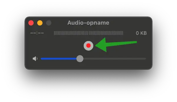 Audio opnemen op Macbook