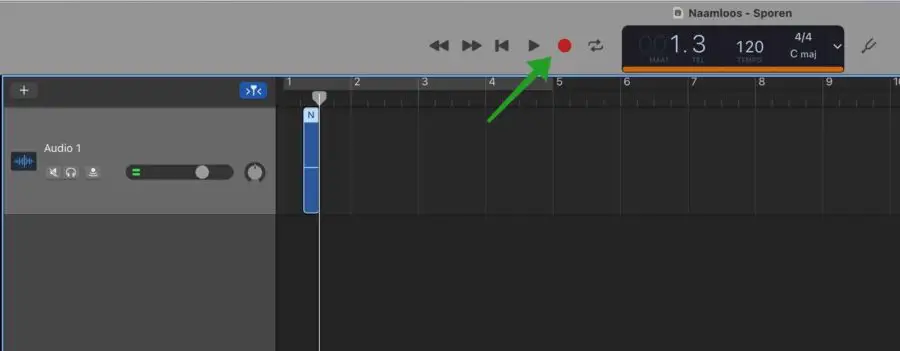 Geluid opnemen via Garageband op Mac