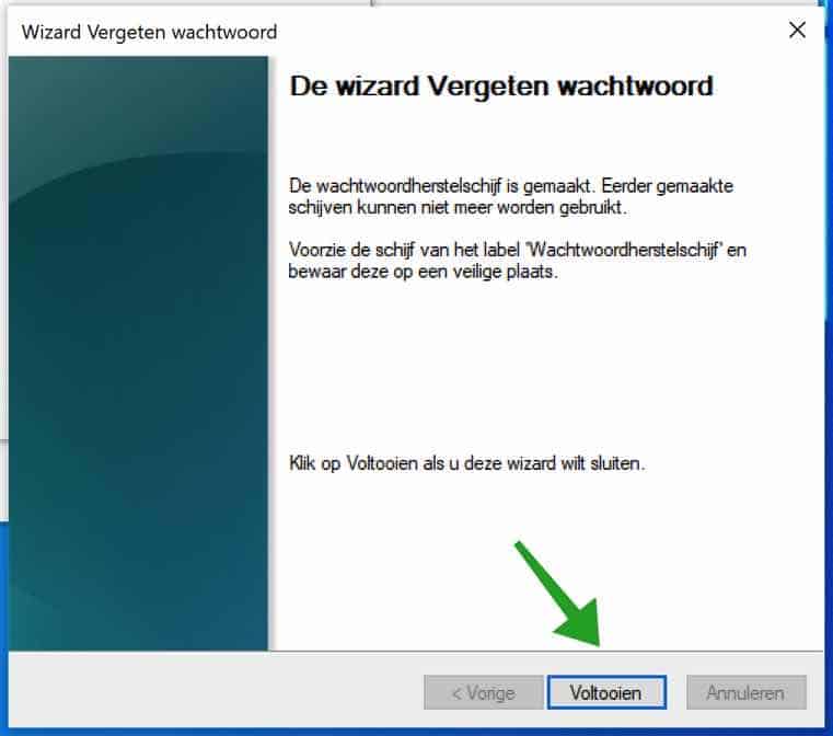 Vollständiges Passwort für das Wiederherstellungslaufwerk in Windows