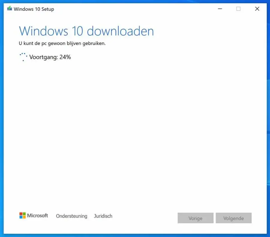 Windows 10 downloaden naar USB flashstation
