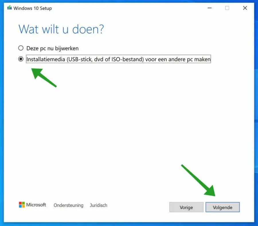 installatiemedia aanmaken