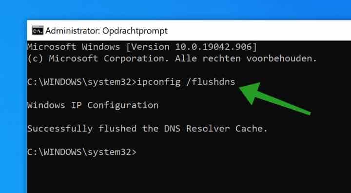 ipconfig flushdns