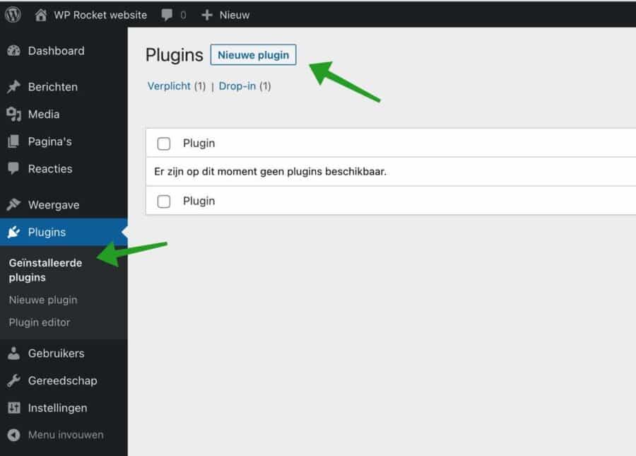 plugin installeren wordpress