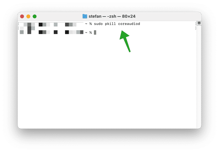 sudo pkill coreaudiod