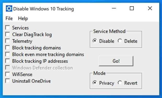 WinTracking deaktivieren