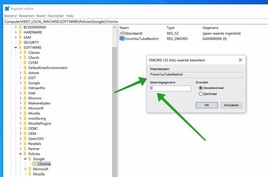 ForceYouTubeRestrict chrome