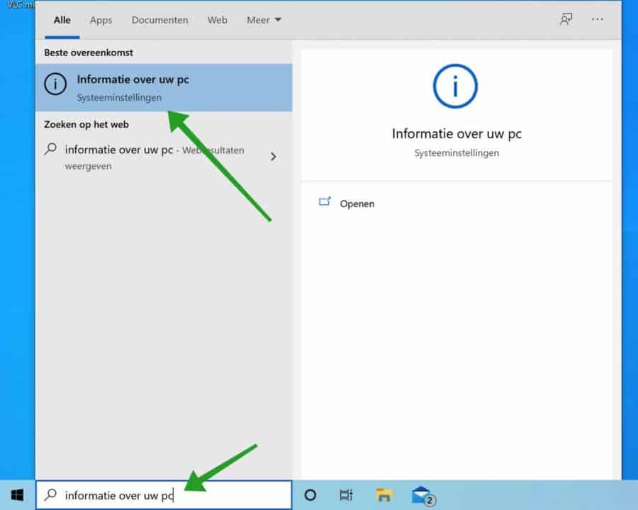 Informatie over uw PC