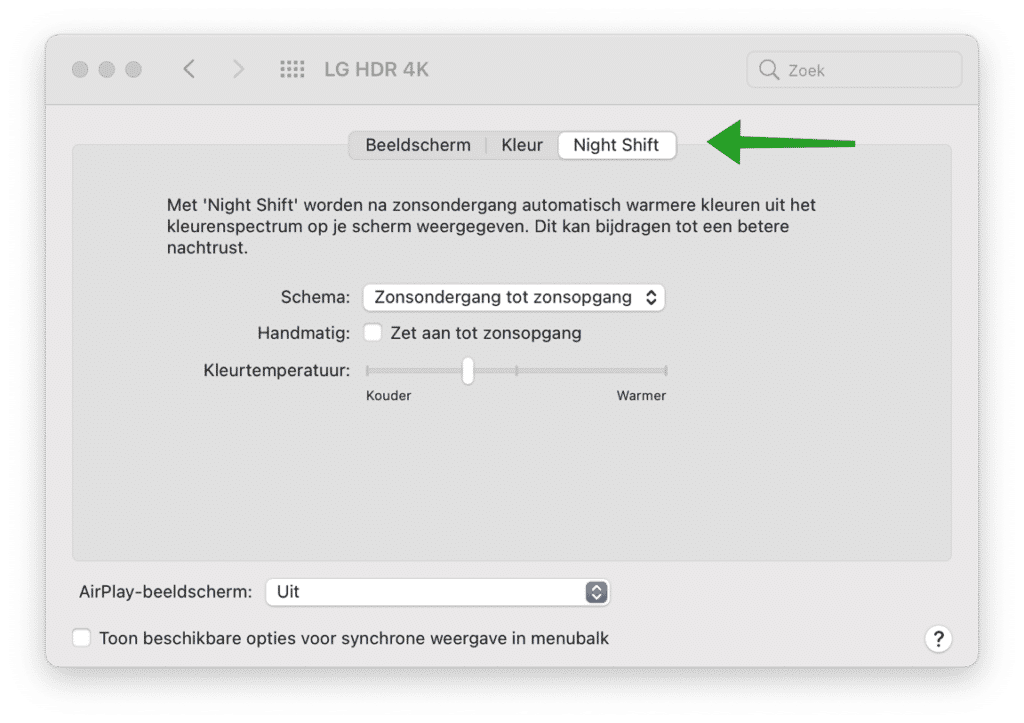 Night Shift In Of Uitschakelen Op Uw Mac IPhone Of IPad