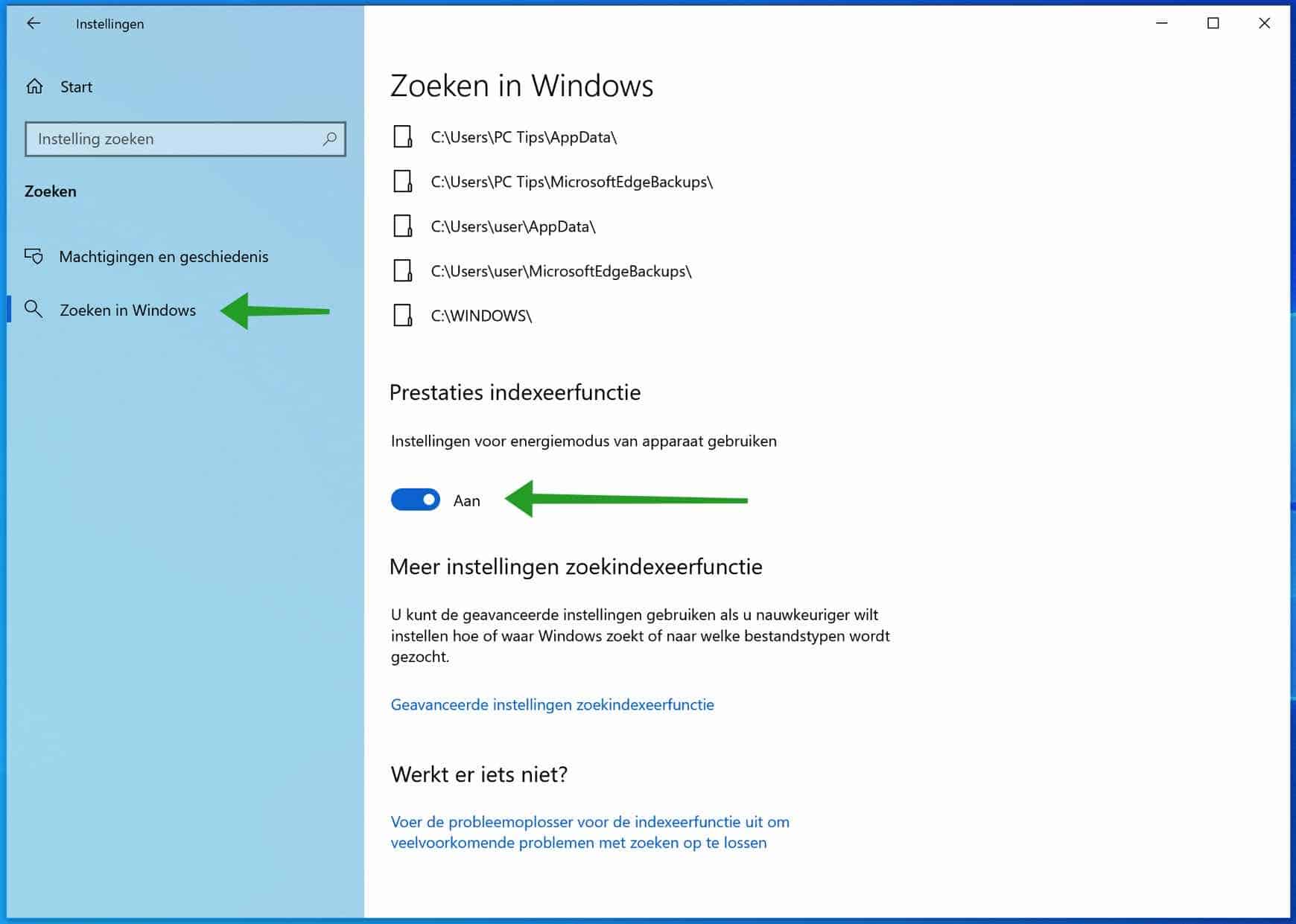 Limite a indexação e pesquisa no Windows para economizar CPU