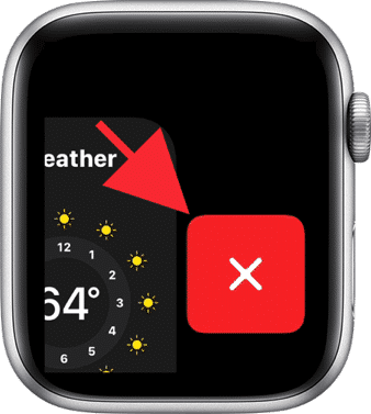 App afsluiten op een apple watch