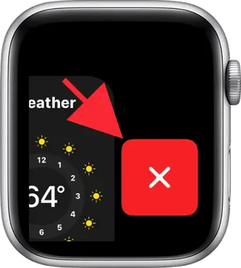 App afsluiten op een apple watch