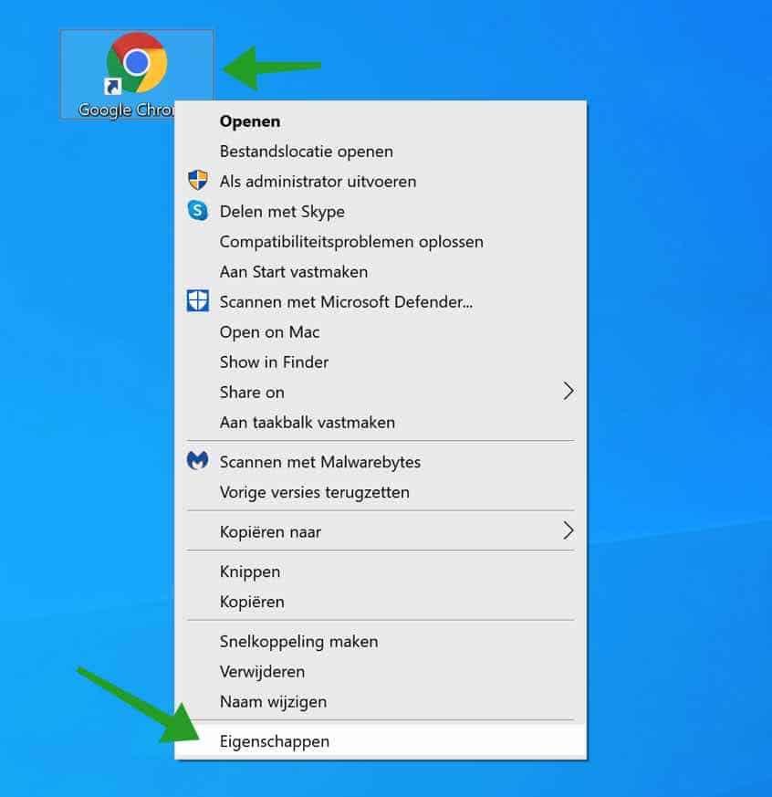 Chrome eigenschappen