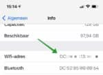 Mac adres van iPhone