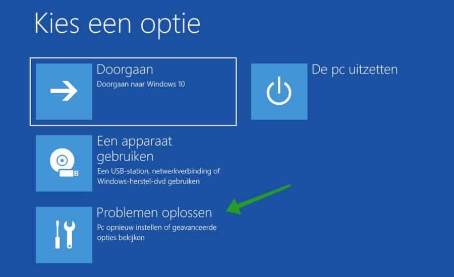 Problemen oplossen in Windows