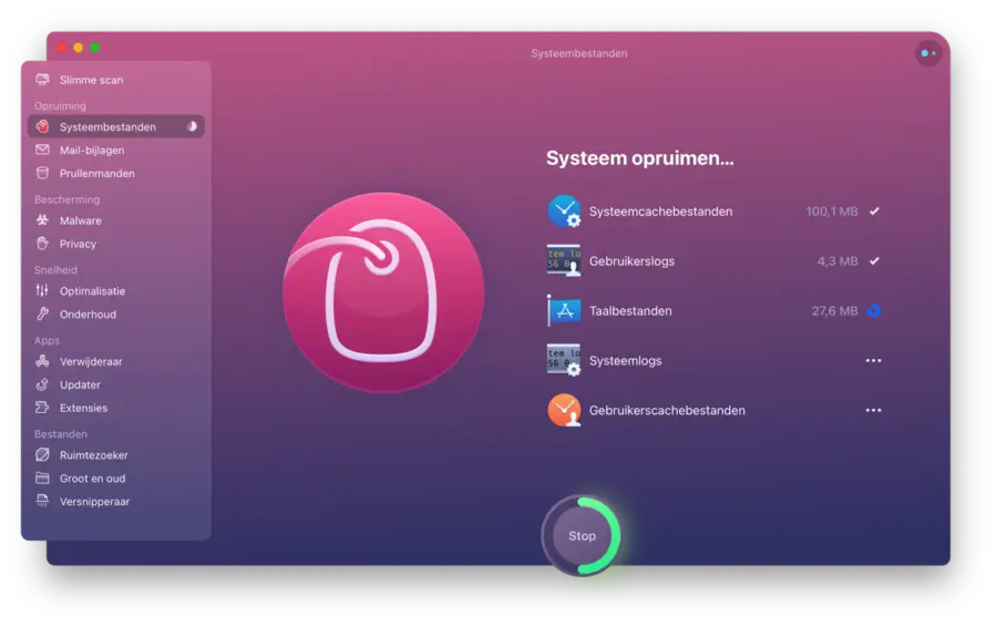 Systeem opruimen mac