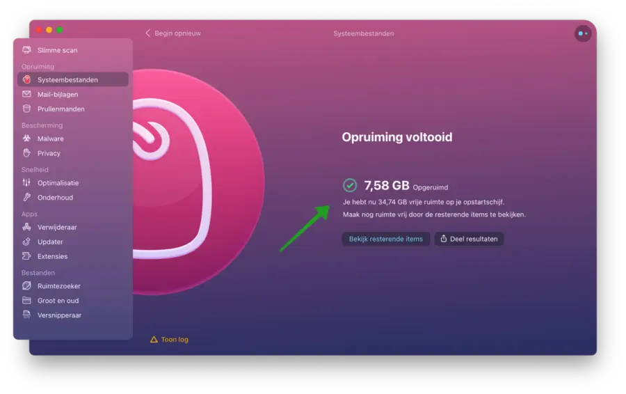 Tijdelijke bestanden verwijderen Mac