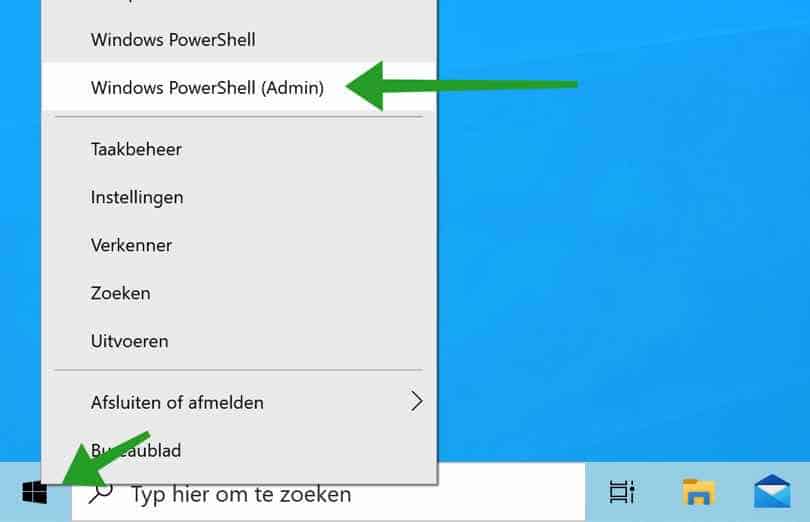 Abra Windows PowerShell como administrador en Windows