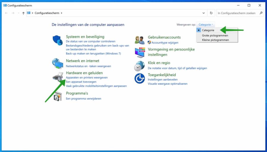 Ver dispositivos en Windows