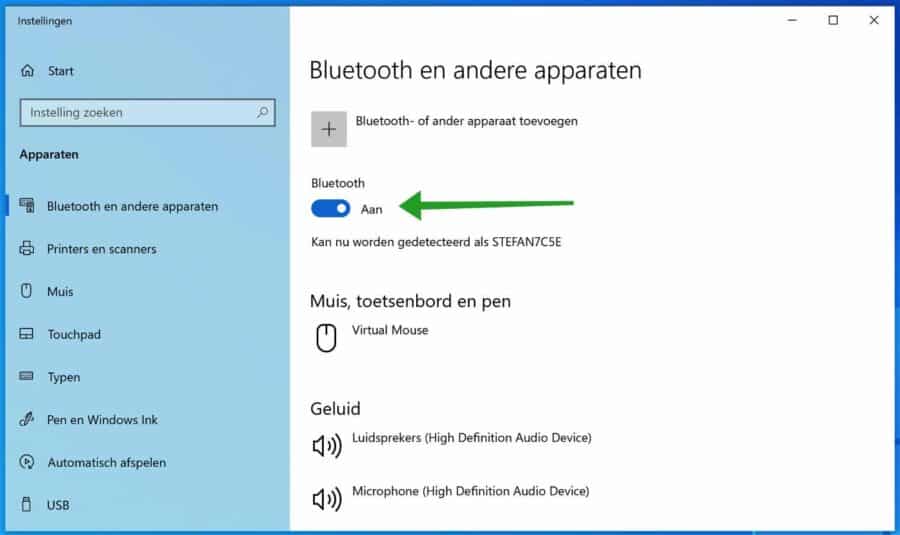 Habilitar Bluetooth do Windows