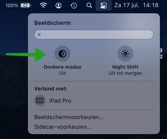 Aktivieren Sie den Dunkelmodus auf dem Mac