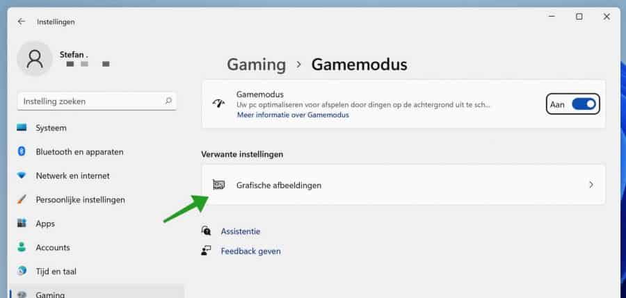 Game modus in Windows 11 aanzetten