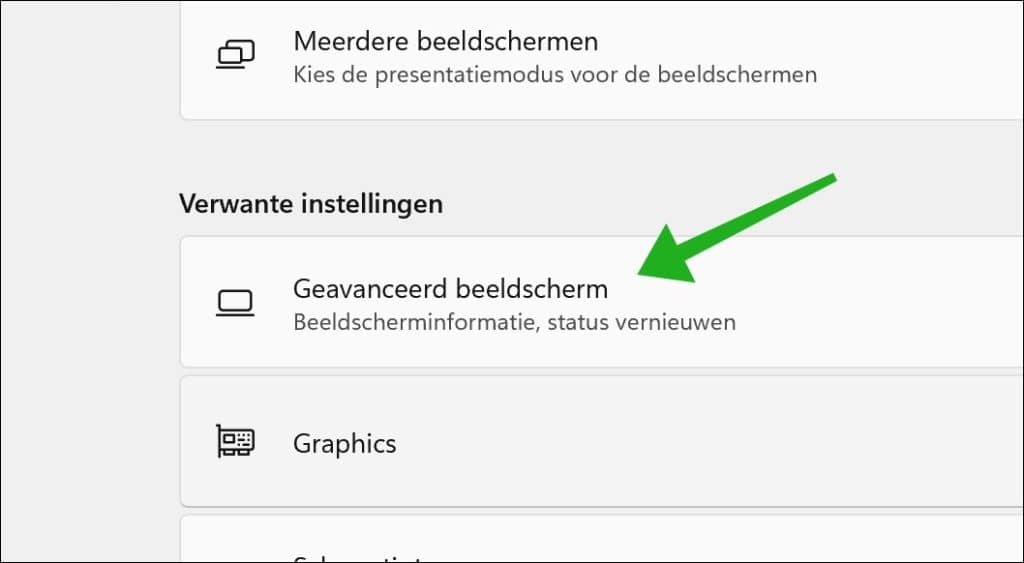 Geavanceerd beeldscherm