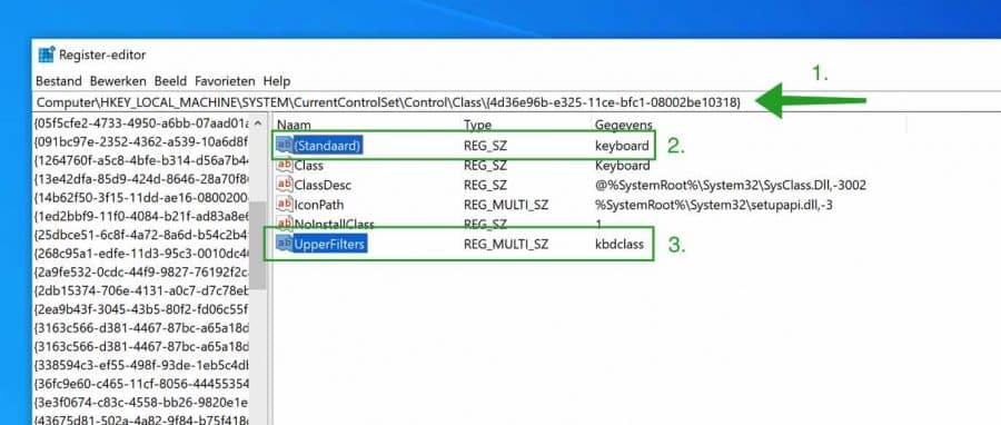 code 19 foutmelding oplossing register