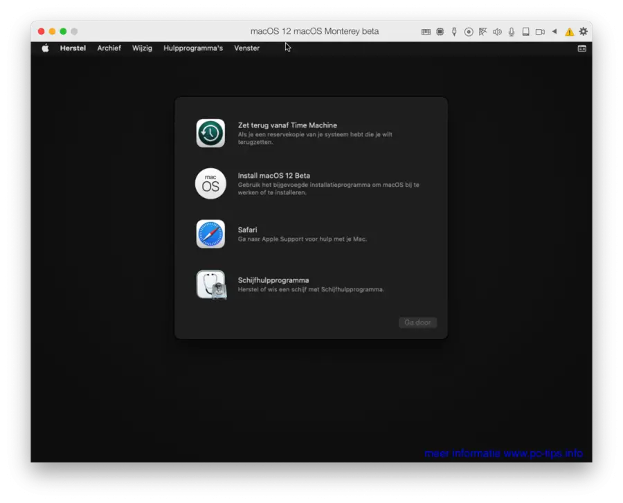 macOS Monterey beta iso bestand