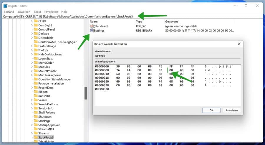 mova a barra de tarefas para cima, para baixo, para a esquerda ou para a direita no Windows 11