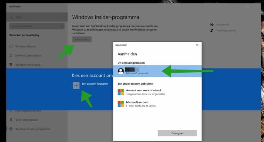 windows insider account