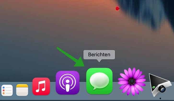 Berichten app openen