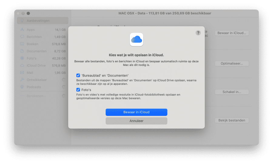 Guardar datos en iCloud