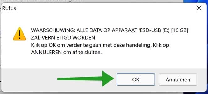 Data gaat verloren op USB-stick