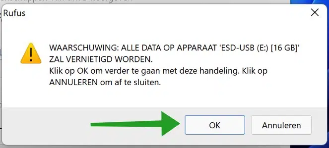 Data gaat verloren op USB-stick
