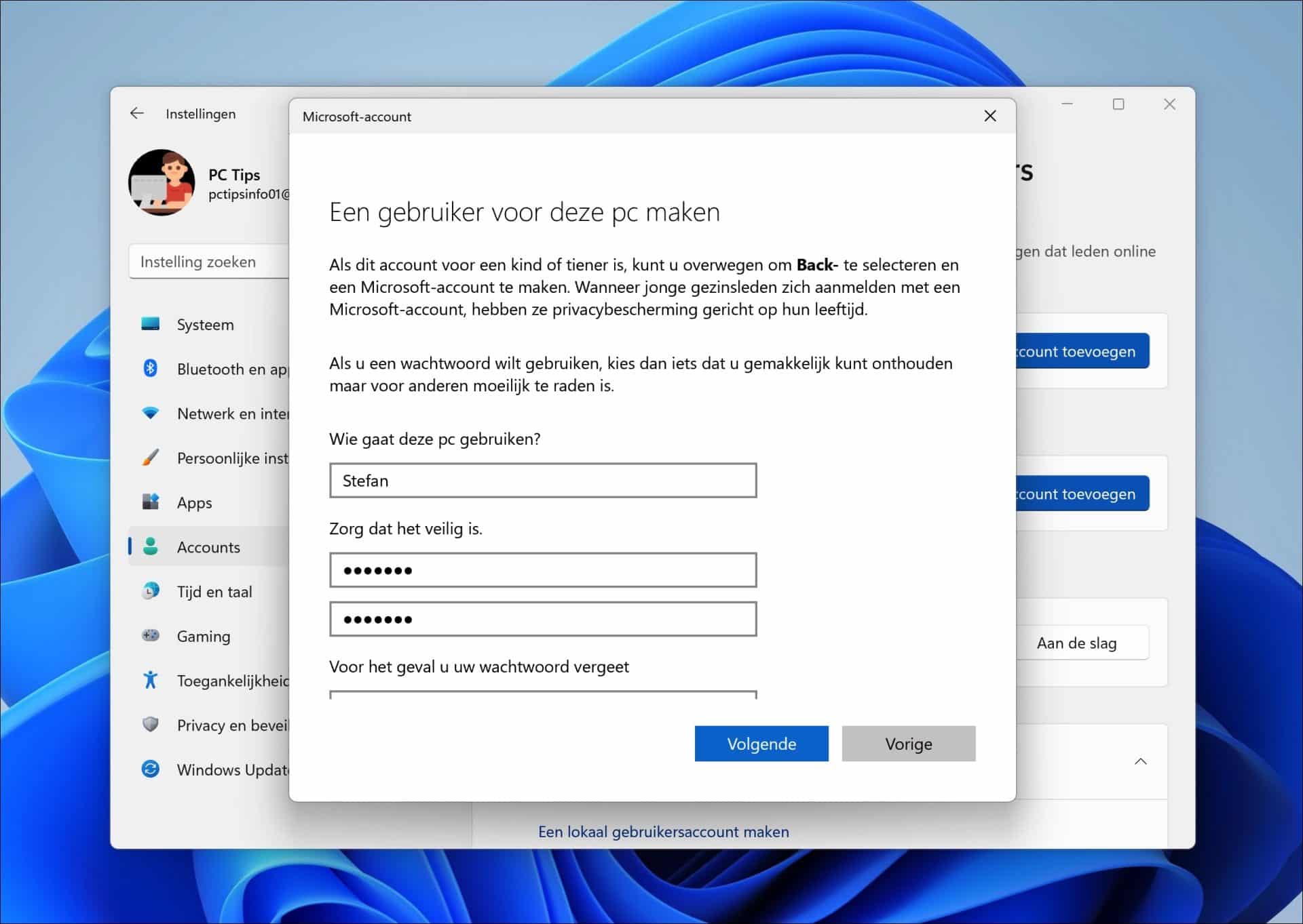 Lokaal gebruikersaccount aanmaken in Windows 11? Dit is hoe!