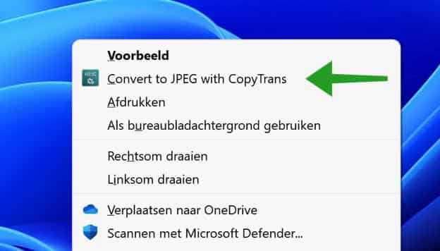 HEIC converteren naar JPG in Windows 11