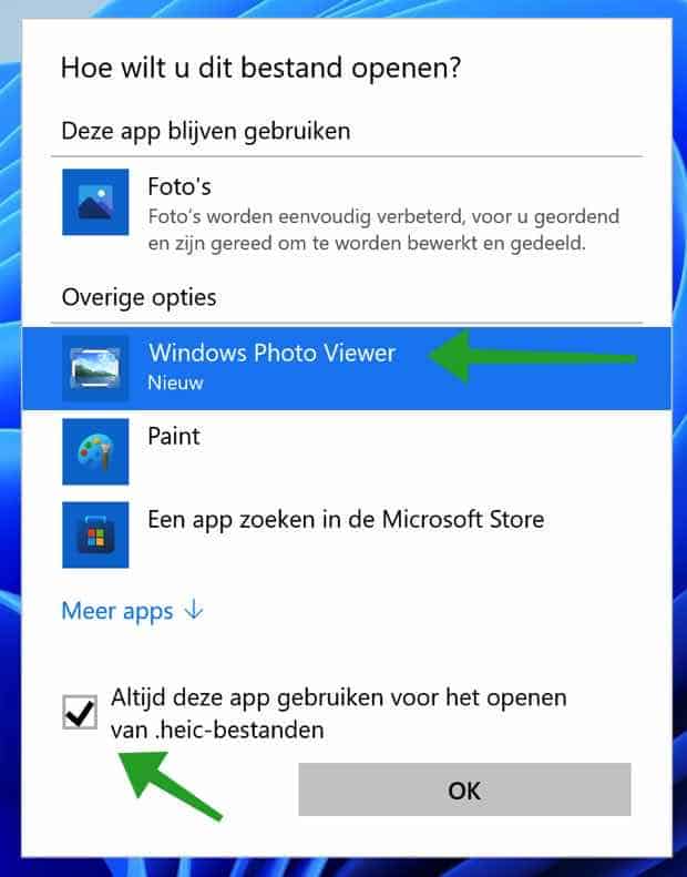 HEIC openen in Windows 11