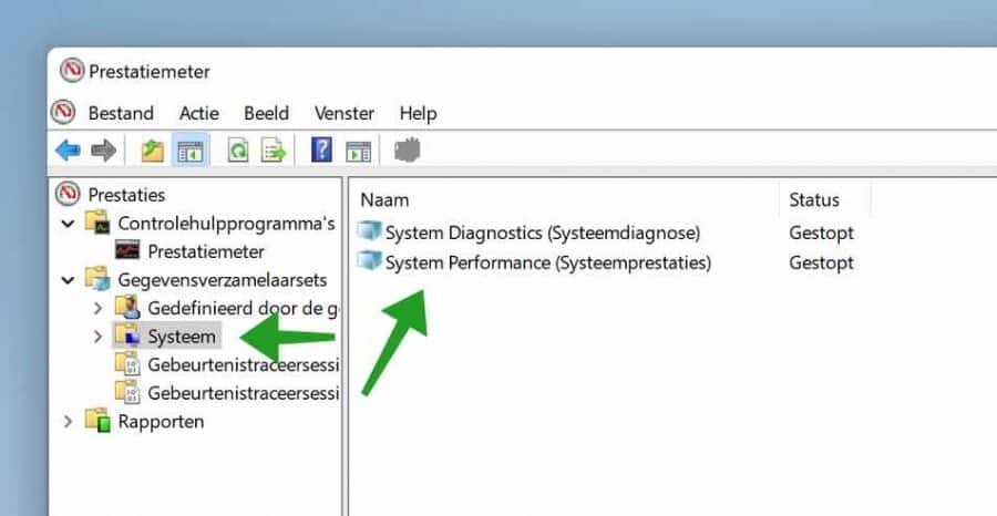 Perfmon system performance test