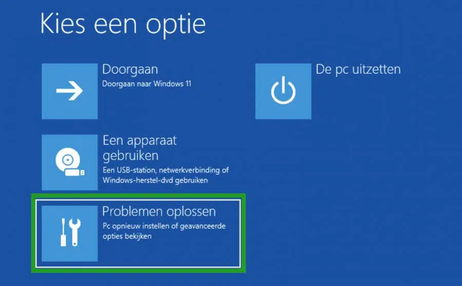 Problemen oplossen